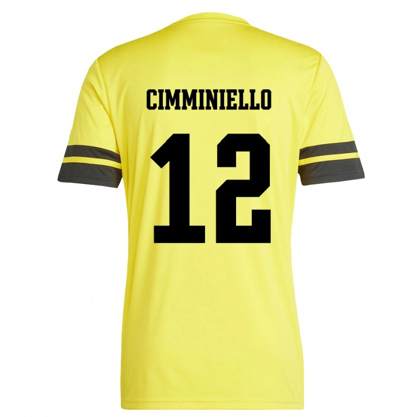 Danxen Femme Leon Cimminiello #12 Maillot de Gardien Jaune Noir 2025/26 T-shirt