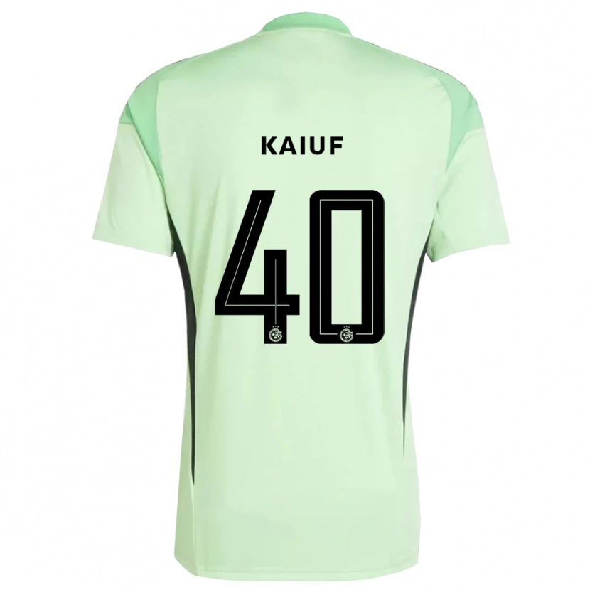 Danxen Femme Sharif Kaiuf #40 Maillot de Gardien Vert Clair Noir 2025/26 T-shirt