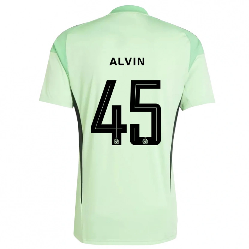 Danxen Femme Glenn Alvin #45 Maillot de Gardien Vert Clair Noir 2025/26 T-shirt