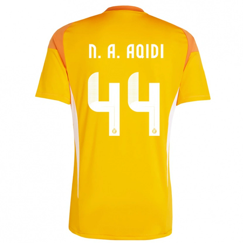 Danxen Femme Nawaf Al-Aqidi #44 Maillot de Gardien Orange Jaune Blanc 2025/26 T-shirt