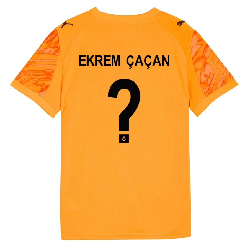 Danxen Femme Yağız Ekrem Çaçan #0 Maillot de Gardien Orange Foncé Noir 2025/26 T-shirt