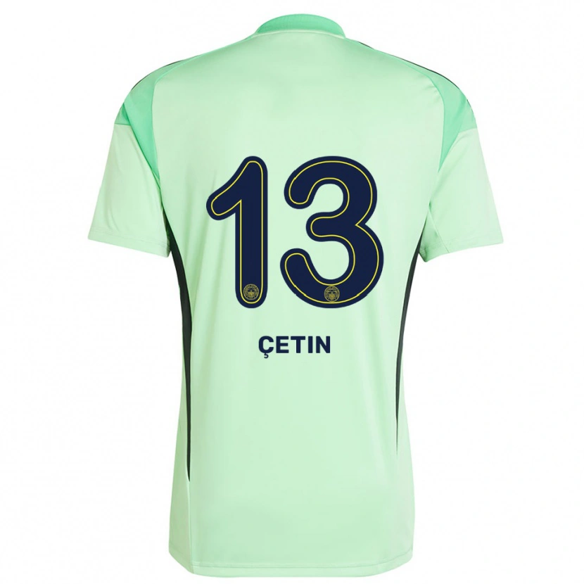 Danxen Femme Tarık Çetin #13 Maillot de Gardien Vert Clair Noir 2025/26 T-shirt