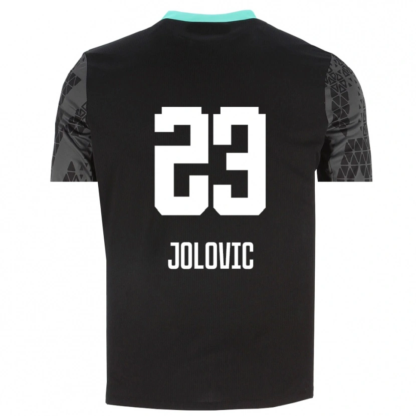 Danxen Femme Bogdan Jolovic #23 Maillot de Gardien Gris Anthracite Noir 2025/26 T-shirt