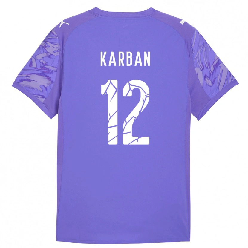 Danxen Femme Yevheniia Karban #12 Maillot de Gardien Lilas Violet 2025/26 T-shirt