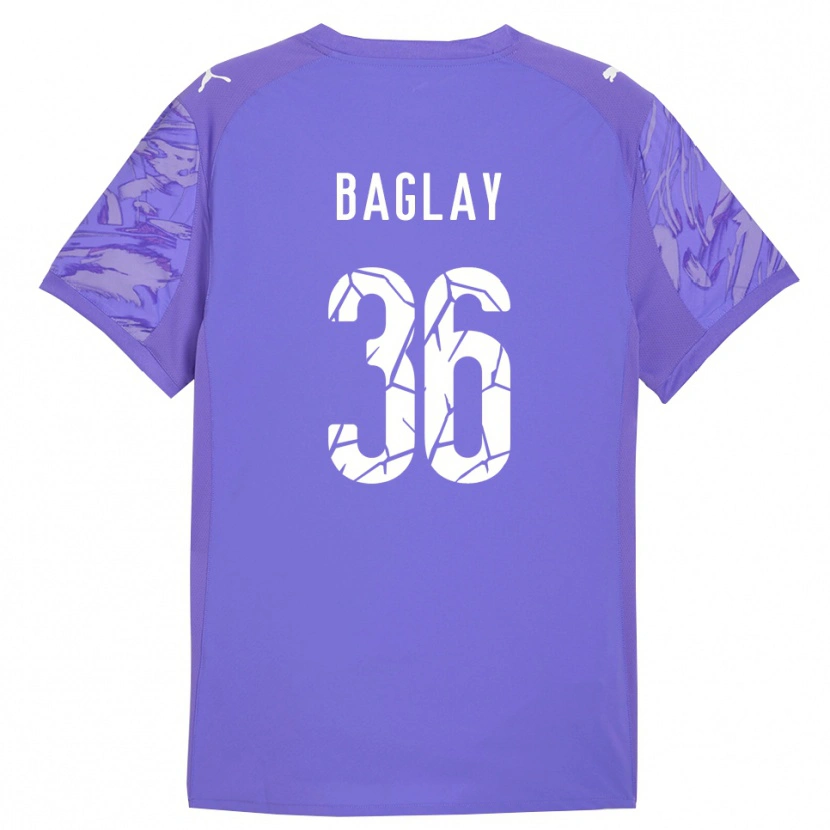 Danxen Femme Rostyslav Baglay #36 Maillot de Gardien Lilas Violet 2025/26 T-shirt