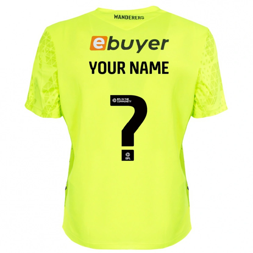 Danxen Femme Bolton Wanderers Maillot de Gardien Vert Fluorescent 2025/26 T-shirt