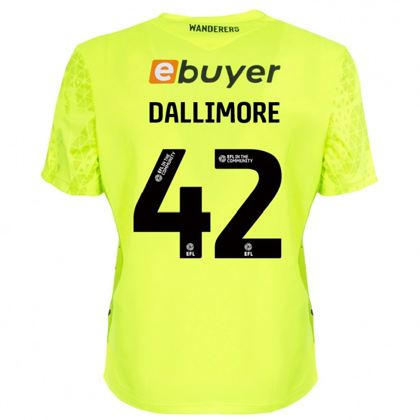 Danxen Femme Jack Dallimore #42 Maillot de Gardien Vert Fluorescent 2025/26 T-shirt