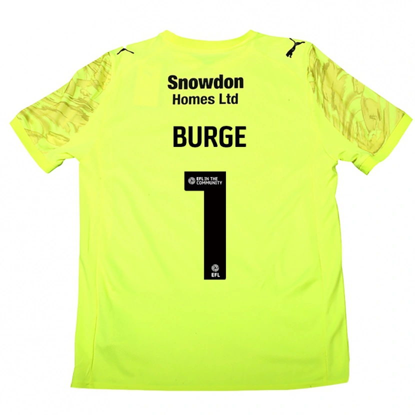 Danxen Femme Lee Burge #1 Maillot de Gardien Vert Fluorescent 2025/26 T-shirt