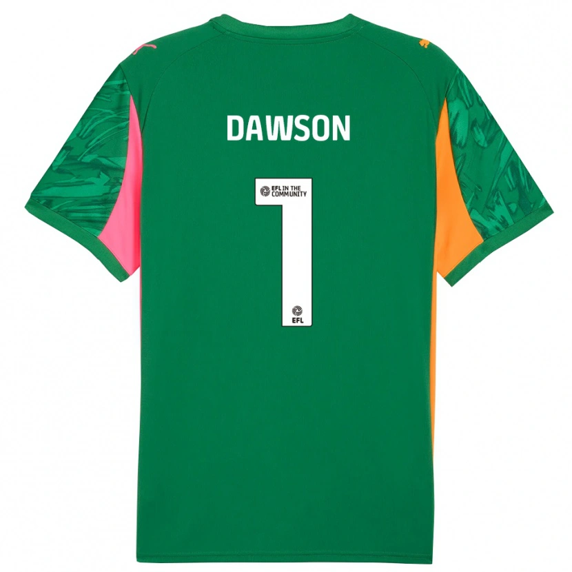 Danxen Femme Cameron Dawson #1 Maillot de Gardien Vert Orange Rose 2025/26 T-shirt