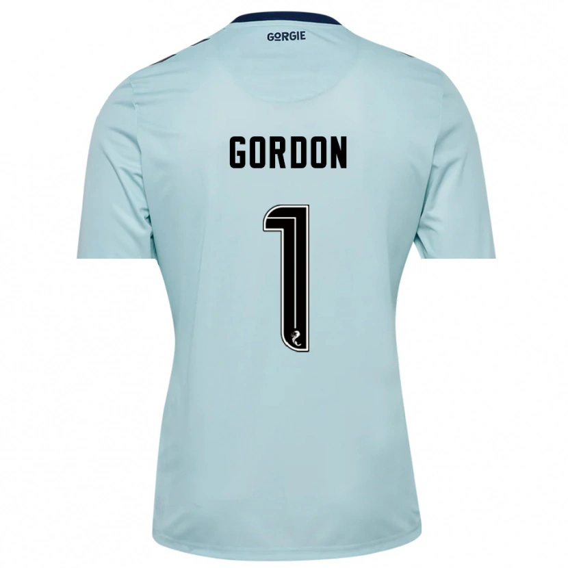 Danxen Femme Craig Gordon #1 Maillot de Gardien Noir Bleu Clair 2025/26 T-shirt
