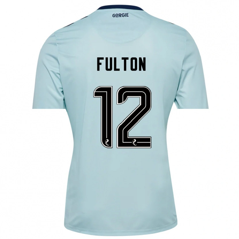 Danxen Femme Ryan Fulton #12 Maillot de Gardien Noir Bleu Clair 2025/26 T-shirt