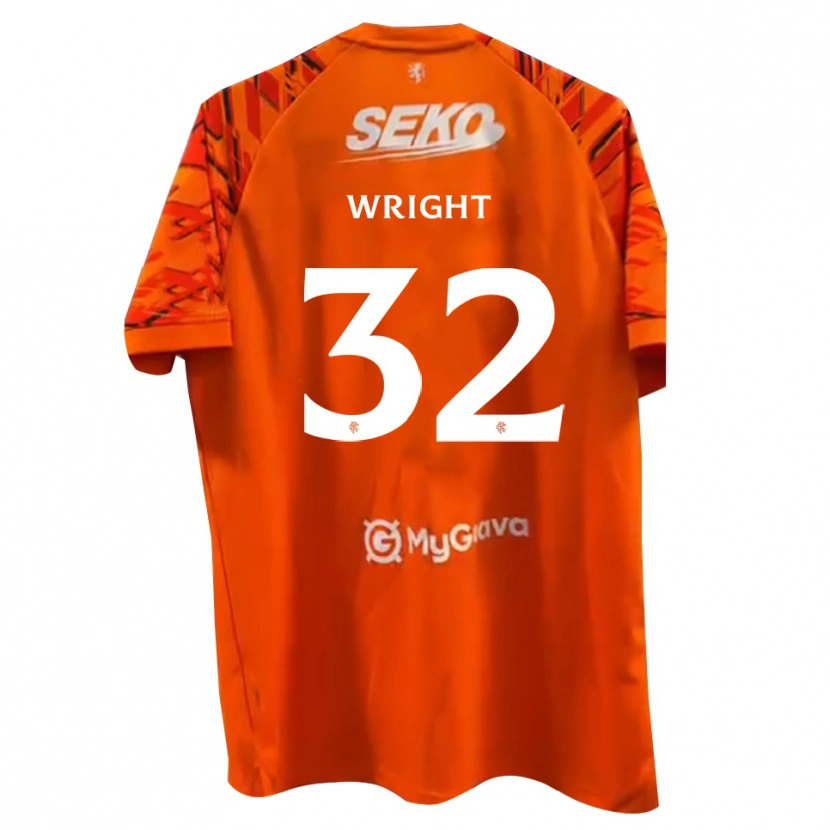 Danxen Femme Kieran Wright #32 Maillot de Gardien Blanc Orange 2025/26 T-shirt