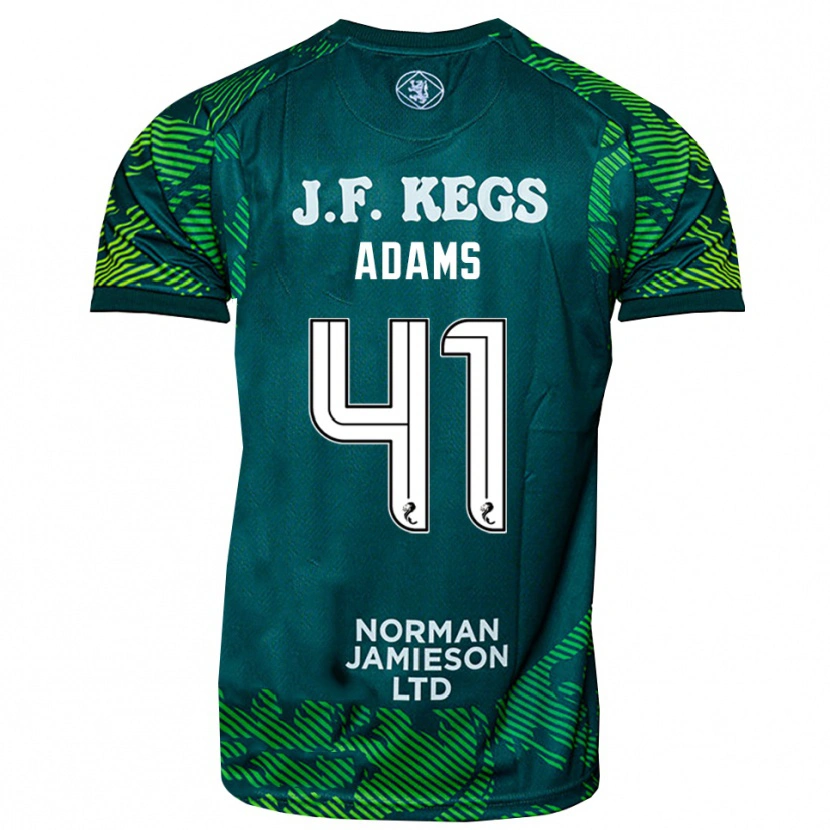 Danxen Femme Ruairidh Adams #41 Maillot de Gardien Blanc Vert 2025/26 T-shirt