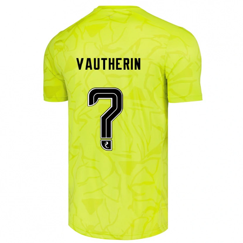 Danxen Femme Sam Vautherin #0 Maillot de Gardien Jaune Noir 2025/26 T-shirt