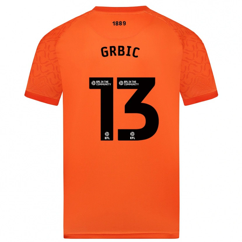 Danxen Femme Ivo Grbic #13 Maillot de Gardien Noir Orange 2025/26 T-shirt