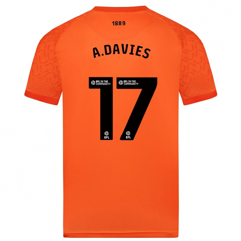 Danxen Femme Adam Davies #17 Maillot de Gardien Noir Orange 2025/26 T-shirt