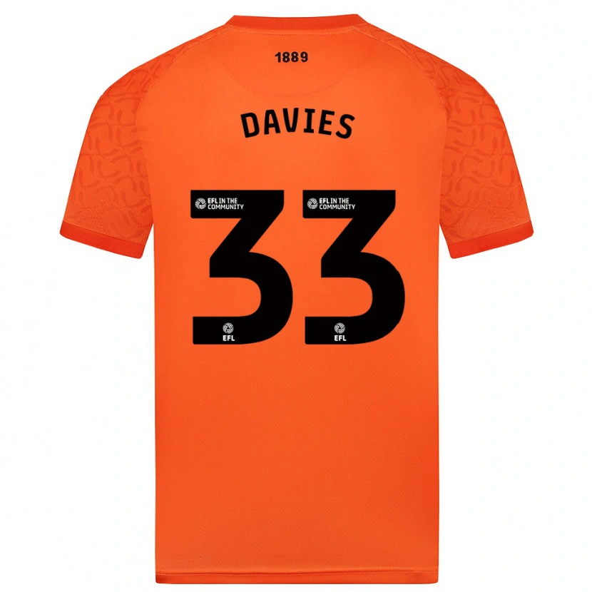 Danxen Femme Bethan Davies #33 Maillot de Gardien Noir Orange 2025/26 T-shirt