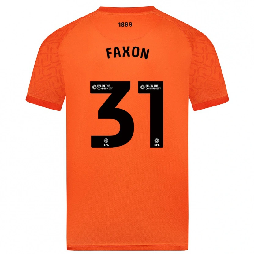 Danxen Femme Luke Faxon #31 Maillot de Gardien Noir Orange 2025/26 T-shirt