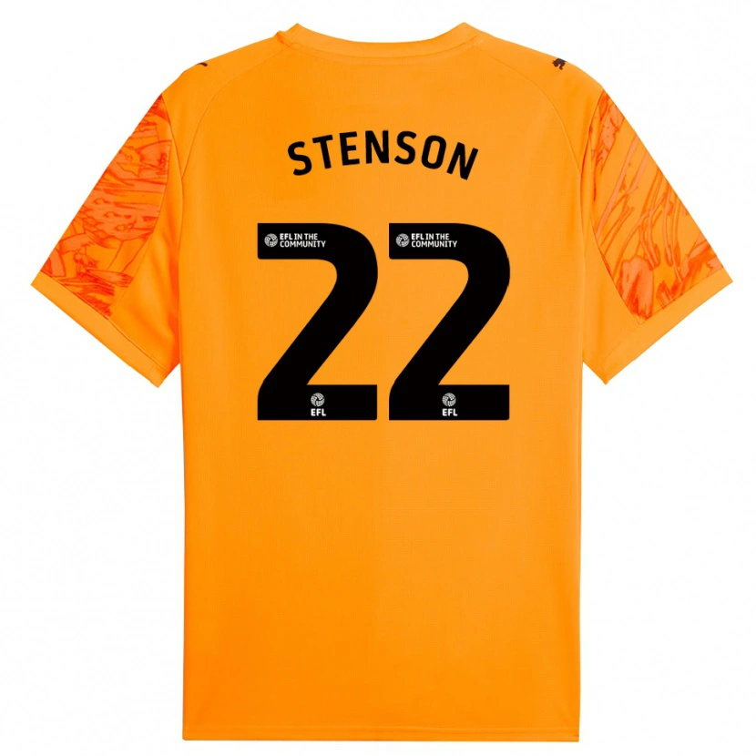 Danxen Femme Fran Stenson #22 Maillot de Gardien Noir Orange 2025/26 T-shirt