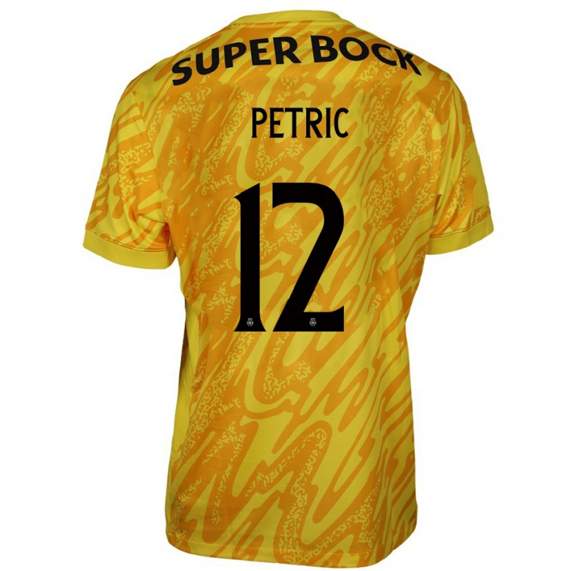 Danxen Femme Luka Petric #12 Maillot de Gardien Jaune Orange 2025/26 T-shirt