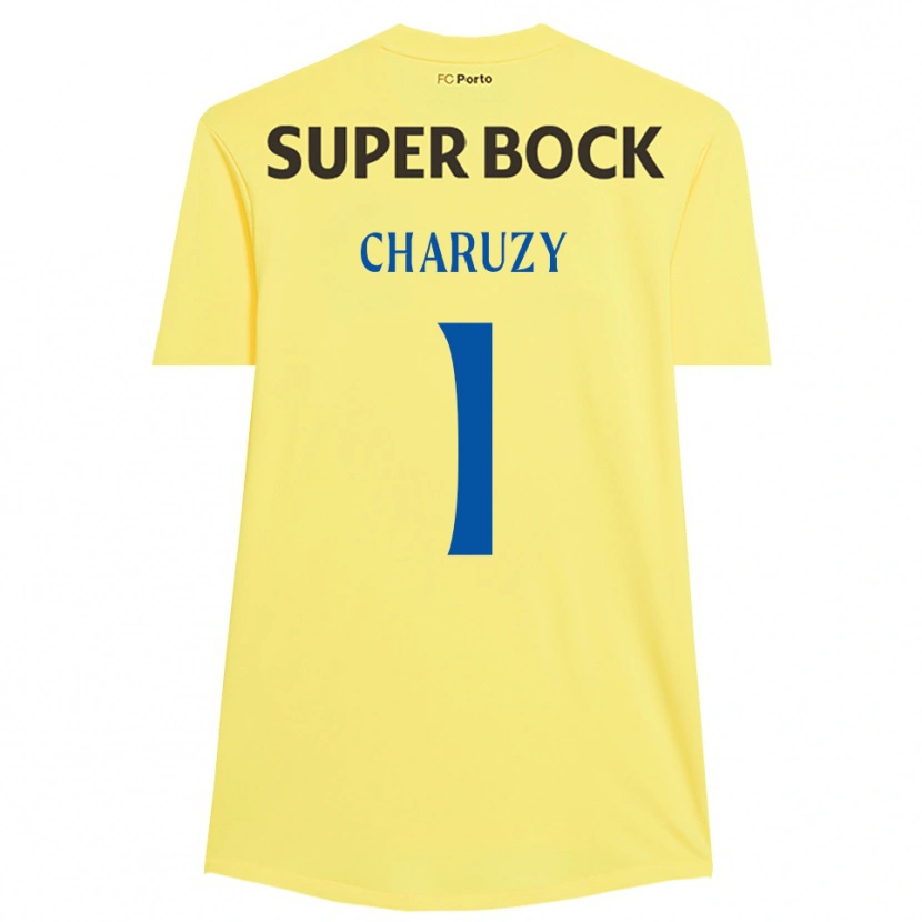 Danxen Femme Hubert Charuzy #1 Maillot de Gardien Jaune Clair Noir 2025/26 T-shirt