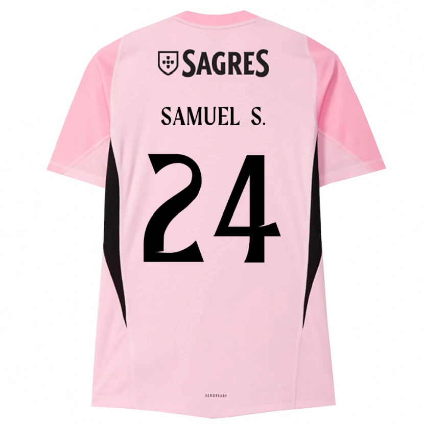 Danxen Femme Samuel Soares #24 Maillot de Gardien Rose Noir 2025/26 T-shirt