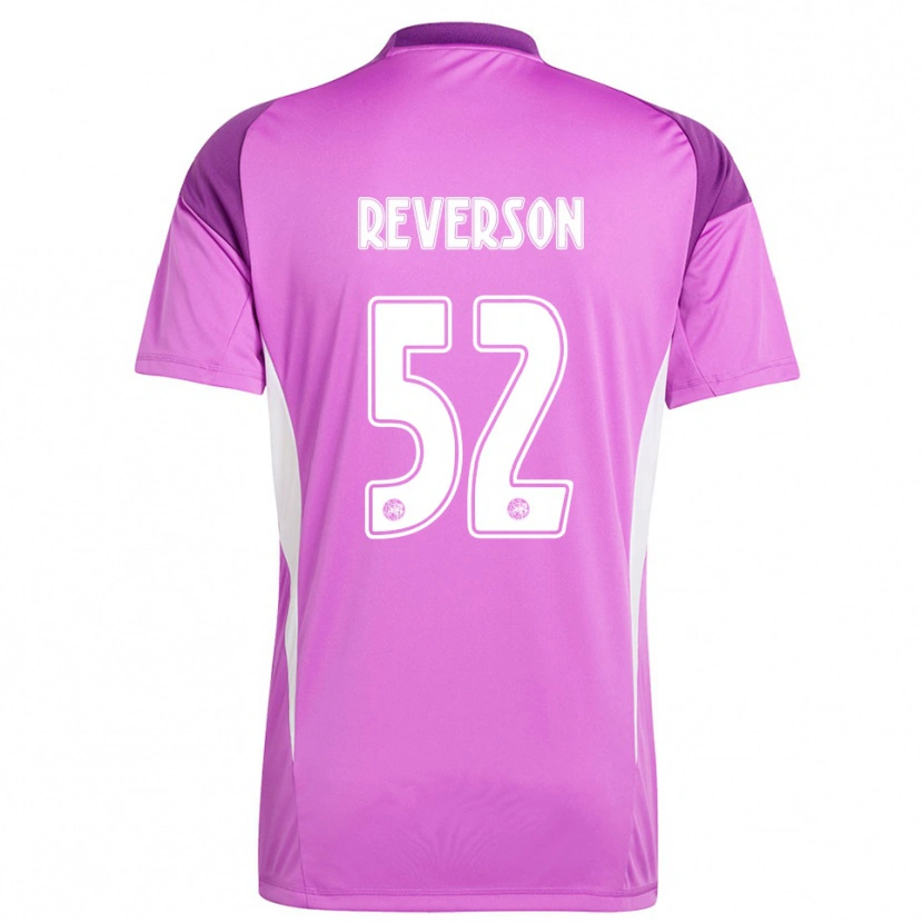 Danxen Femme Paul Reverson #52 Maillot de Gardien Violet Clair Blanc 2025/26 T-shirt