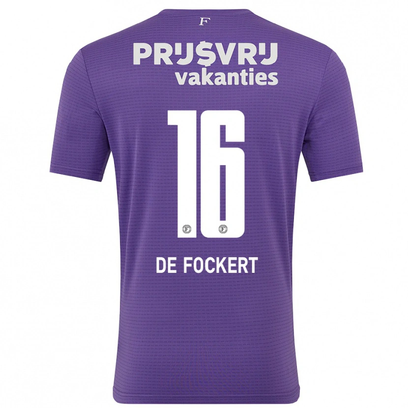Danxen Femme Maarten de Fockert #16 Maillot de Gardien Blanc Violet 2025/26 T-shirt