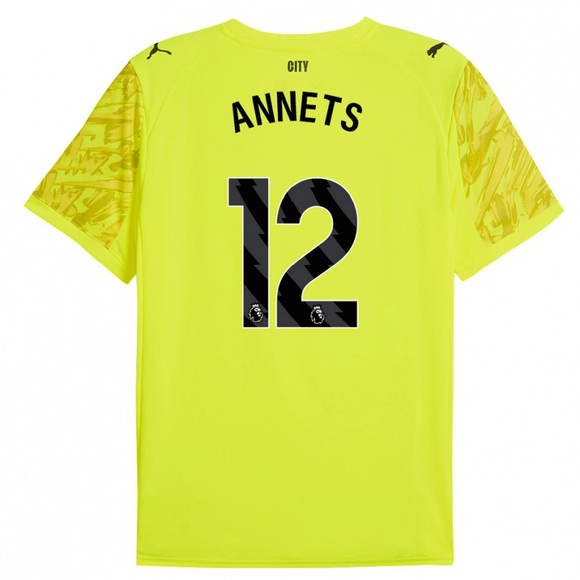 Danxen Femme Eve Annets #12 Maillot de Gardien Jaune Orange Noir 2025/26 T-shirt