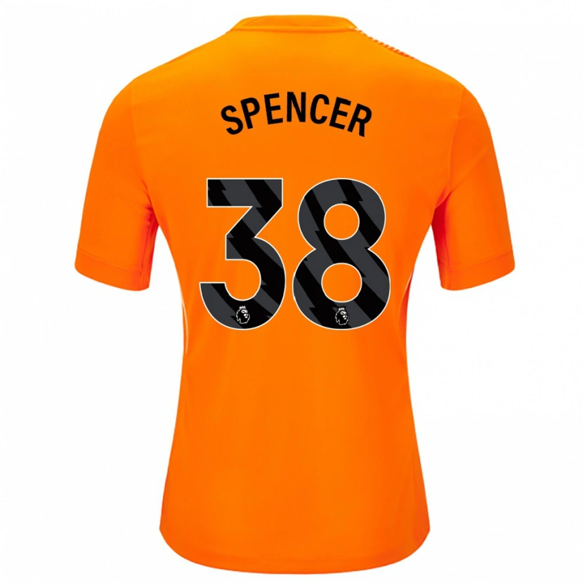 Danxen Femme Becky Spencer #38 Maillot de Gardien Orange Noir 2025/26 T-shirt