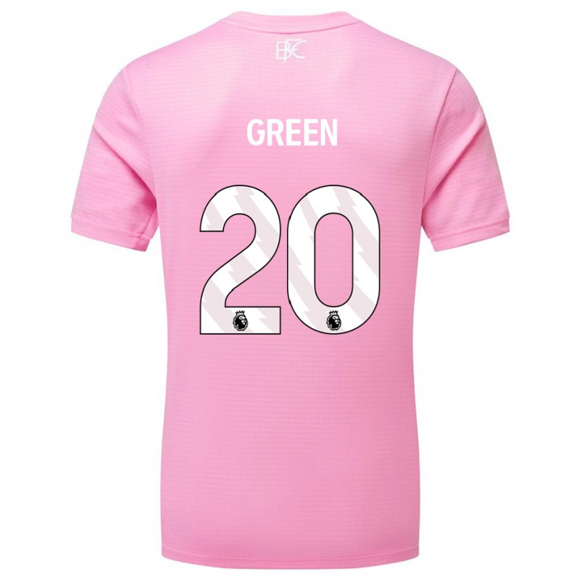 Danxen Femme Etienne Green #20 Maillot de Gardien Blanc Rose 2025/26 T-shirt