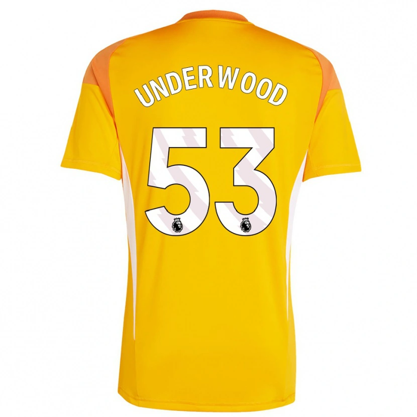 Danxen Femme Marco Underwood #53 Maillot de Gardien Blanc Orange 2025/26 T-shirt