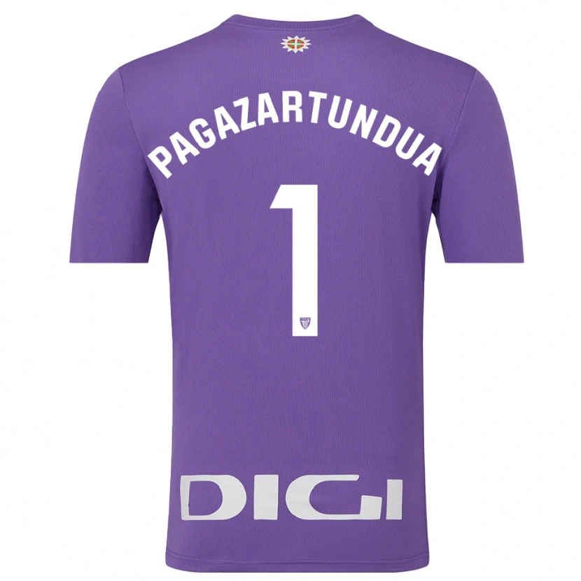 Danxen Femme Iker Pagazartundua #1 Maillot de Gardien Violet Blanc 2025/26 T-shirt