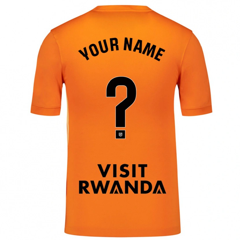 Danxen Femme Atletico Madrid Maillot de Gardien Orange Noir 2025/26 T-shirt