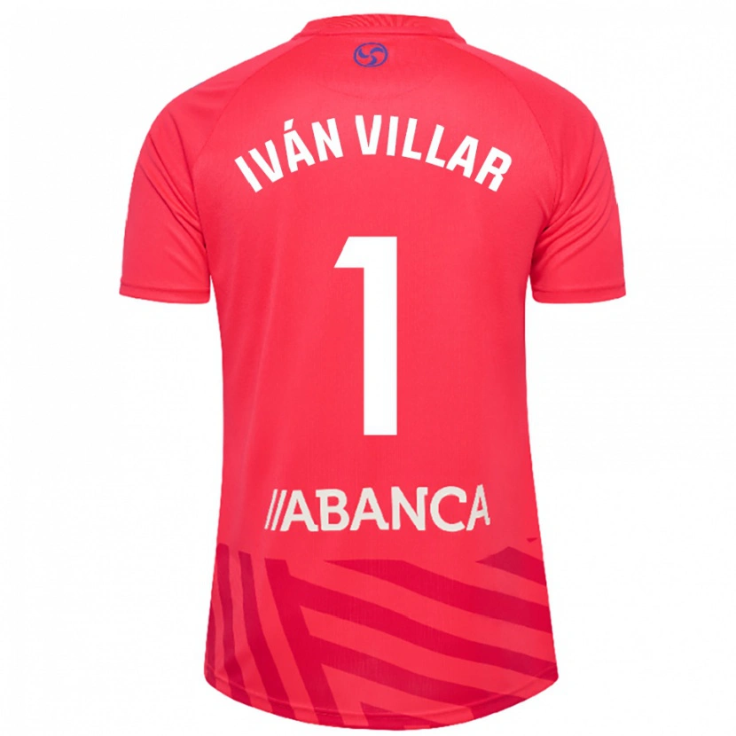 Danxen Femme Iván Villar #1 Maillot de Gardien Rouge Blanc 2025/26 T-shirt