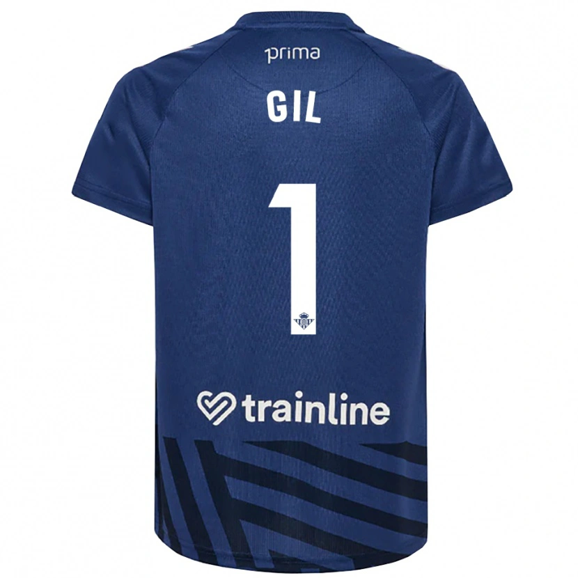 Danxen Femme Noelia Gil #1 Maillot de Gardien Bleu Roi Blanc 2025/26 T-shirt