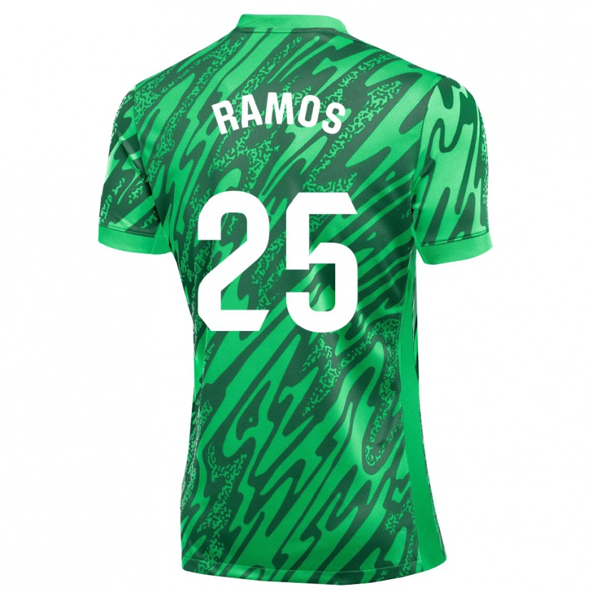 Danxen Femme Alejandro Ramos #25 Maillot de Gardien Vert Foncé Blanc 2025/26 T-shirt