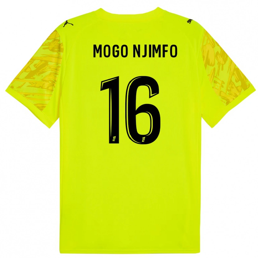 Danxen Femme Arthur Mogo Njimfo #16 Maillot de Gardien Vert Fluo Noir 2025/26 T-shirt