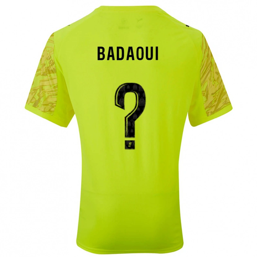 Danxen Femme Yassine Badaoui #0 Maillot de Gardien Vert Fluo Noir 2025/26 T-shirt
