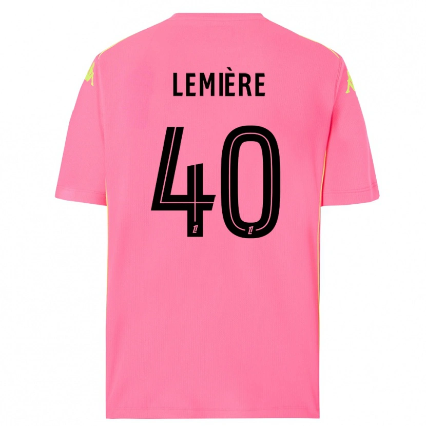 Danxen Femme Pauline Lemière #40 Maillot de Gardien Rose Fluo Noir 2025/26 T-shirt
