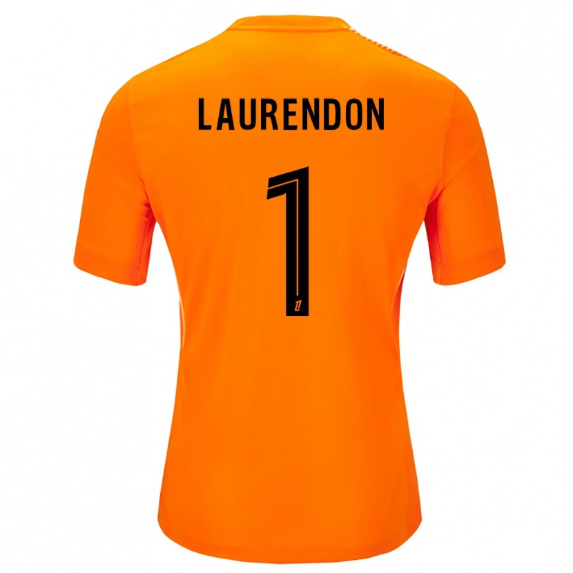 Danxen Femme Bilal Laurendon #1 Maillot de Gardien Orange Noir 2025/26 T-shirt
