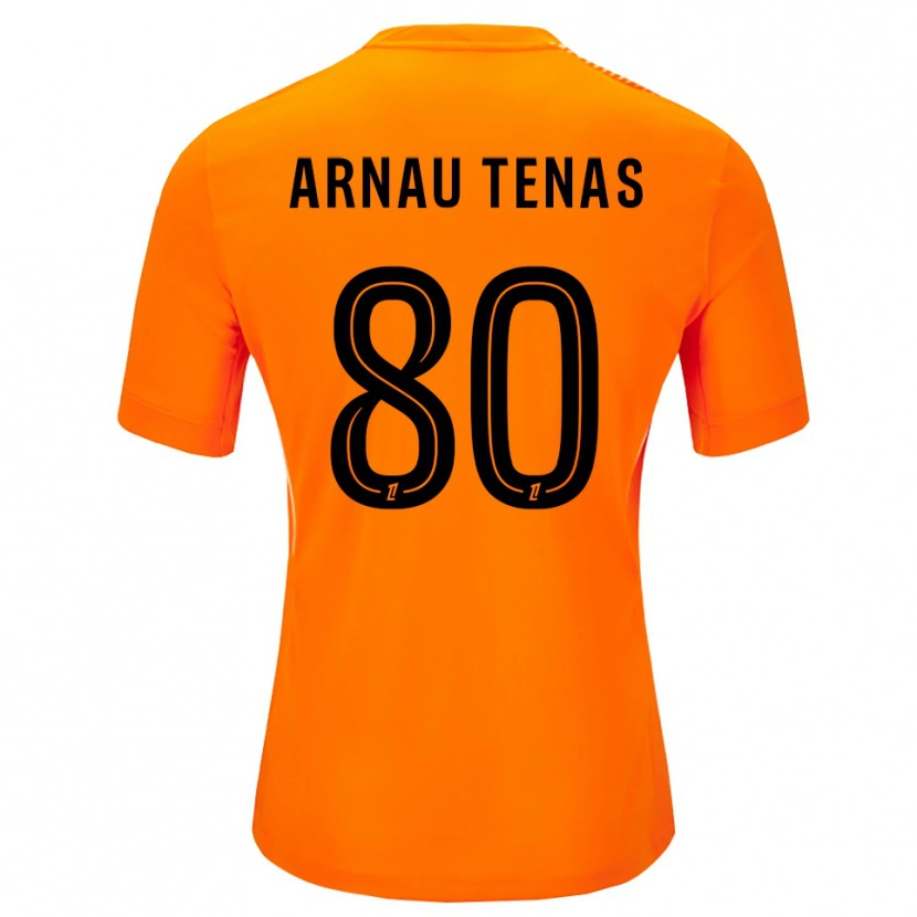 Danxen Femme Arnau Tenas #80 Maillot de Gardien Orange Noir 2025/26 T-shirt