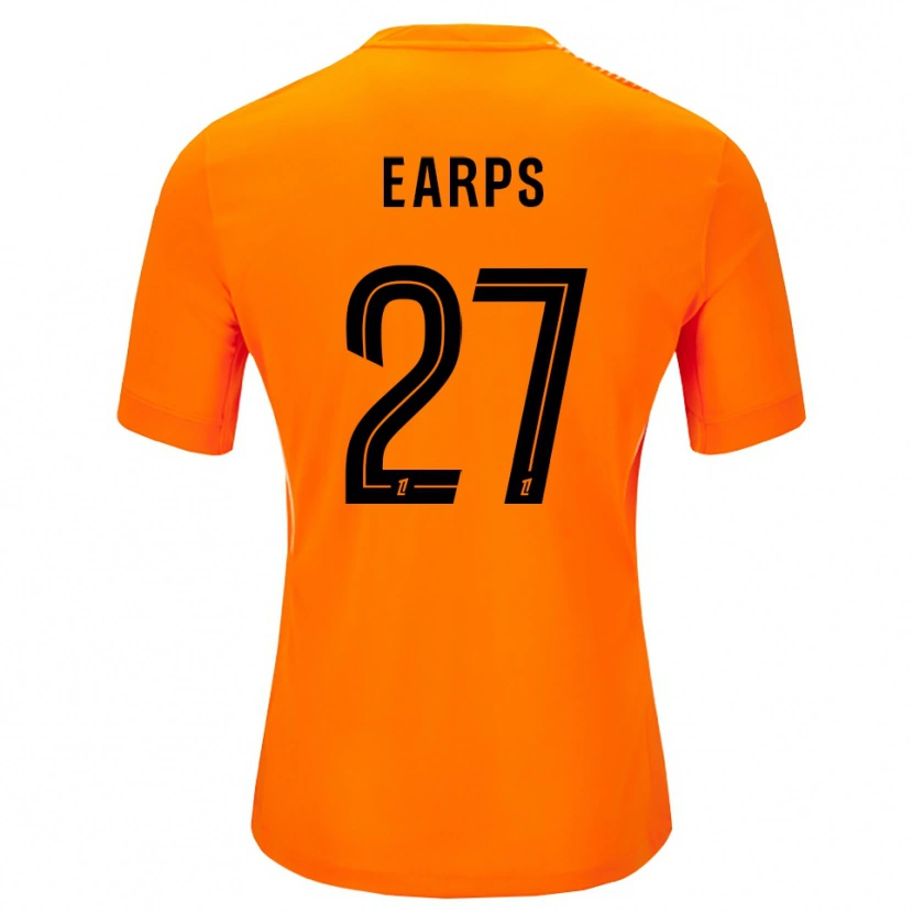 Danxen Femme Mary Earps #27 Maillot de Gardien Orange Noir 2025/26 T-shirt