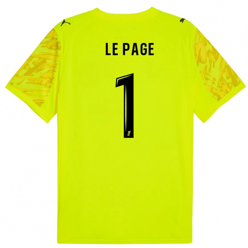Danxen Femme Noé Le Page #1 Maillot de Gardien Vert Fluo Jaune 2025/26 T-shirt