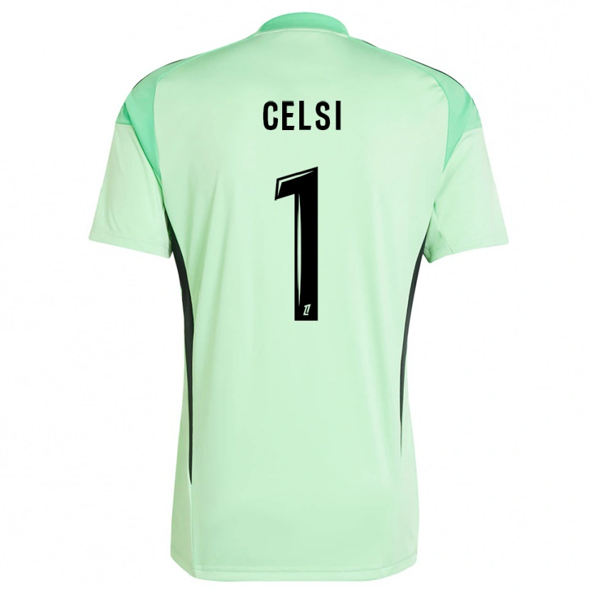 Danxen Femme Rafael Celsi #1 Maillot de Gardien Vert Clair Noir 2025/26 T-shirt
