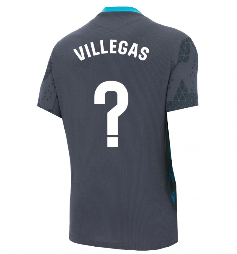 Danxen Femme Sergio Villegas #0 Maillot de Gardien Gris Foncé Noir 2025/26 T-shirt