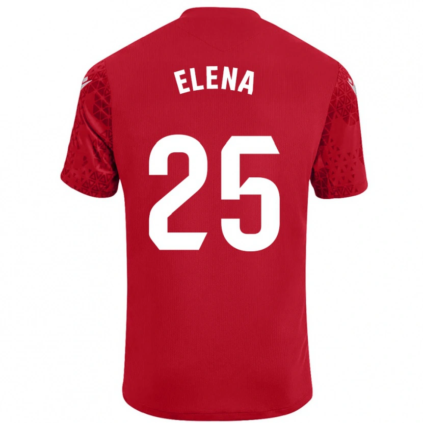Danxen Femme Elena Gómez Labrador #25 Maillot de Gardien Rouge Blanc 2025/26 T-shirt