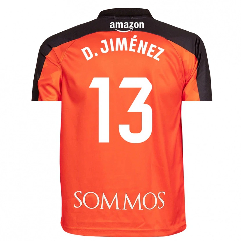 Danxen Femme Dani Jiménez #13 Maillot de Gardien Orange Noir 2025/26 T-shirt