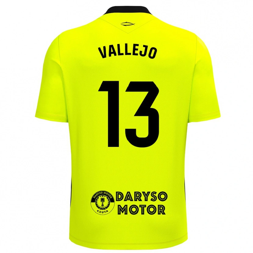 Danxen Femme Guillermo Vallejo #13 Maillot de Gardien Vert Jaune Noir 2025/26 T-shirt