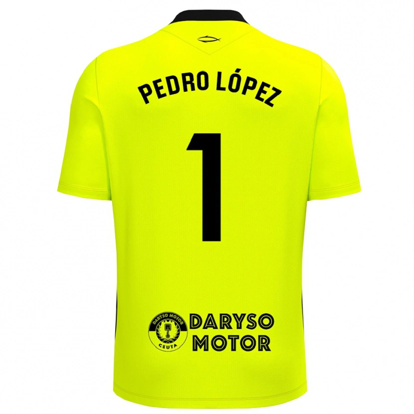 Danxen Femme Pedro López #1 Maillot de Gardien Vert Jaune Noir 2025/26 T-shirt